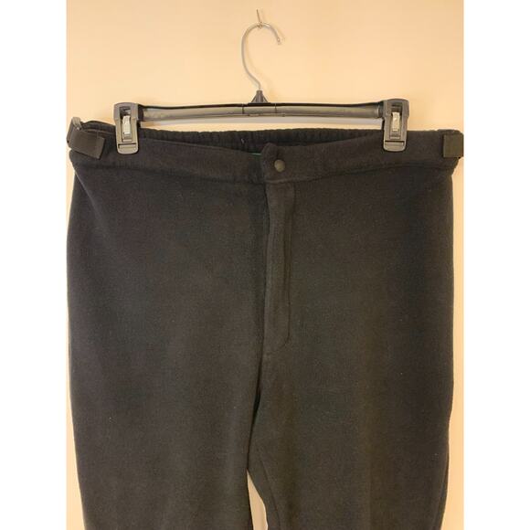 Cabelas Pants Men Large Black Fleece Stirup Winter Sports Hiking Hunting Warm - Picture 3 of 10
